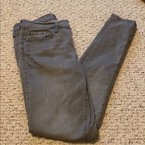 Banana Republic gray skinny jeans